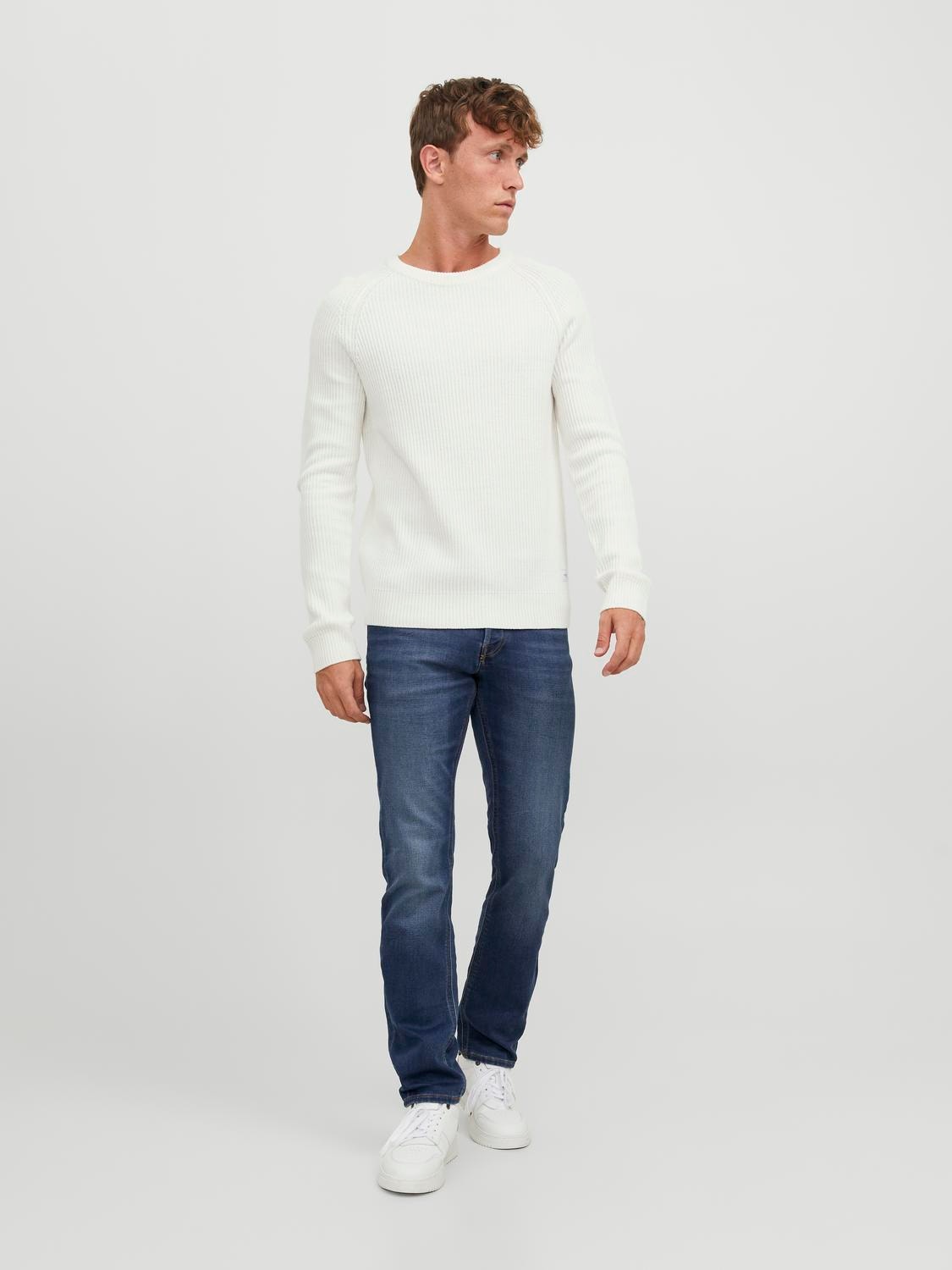 Jack & Jones JJIGLENN JJICON SQ 317 Slim fit Džíny -Blue Denim - 12243821