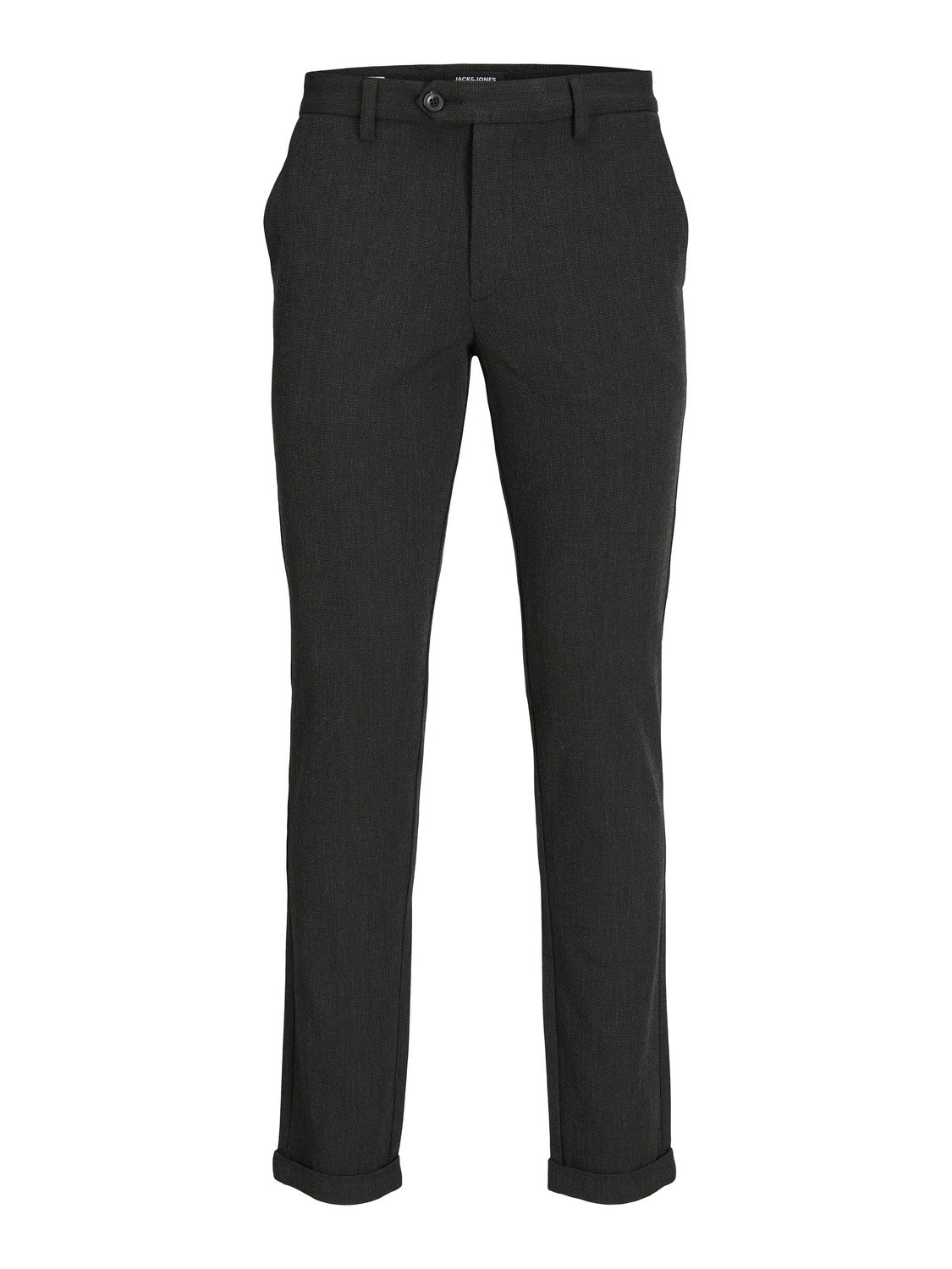 Jack & Jones Slim Fit Plátěné kalhoty Chino -Dark Grey - 12243907