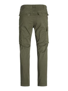 Jack & Jones Carrot fit Cargobukse -Olive Night - 12243917