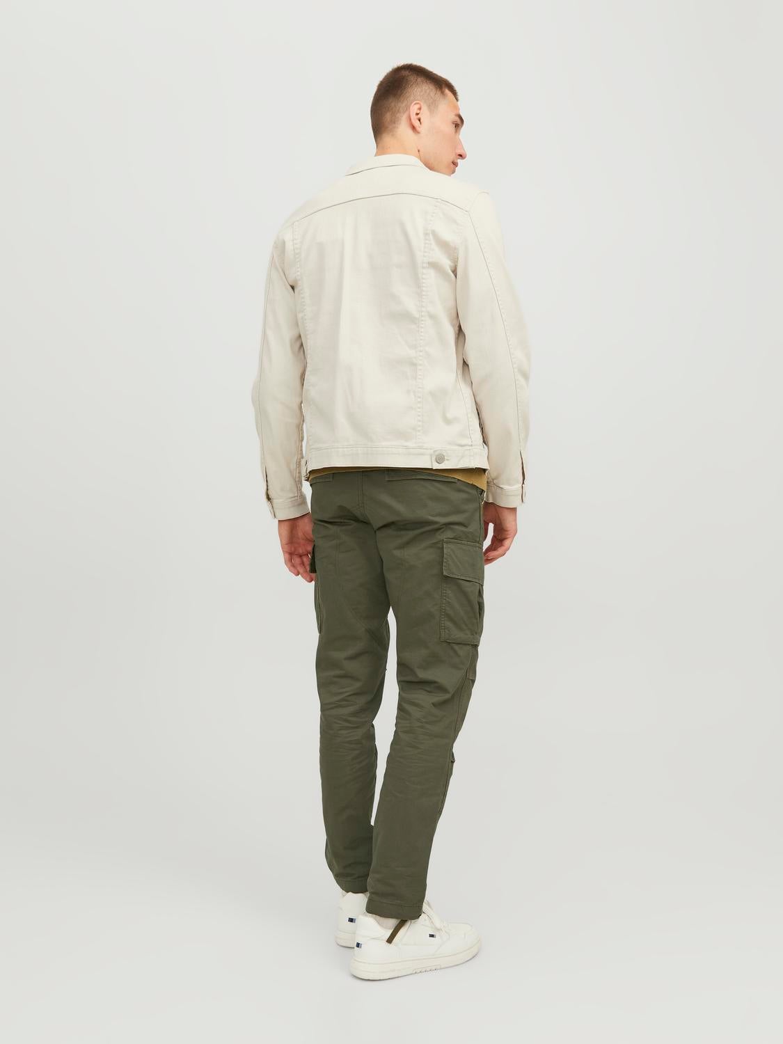 Jack & Jones Intelligence Kane loose fit chino pants in olive | ASOS