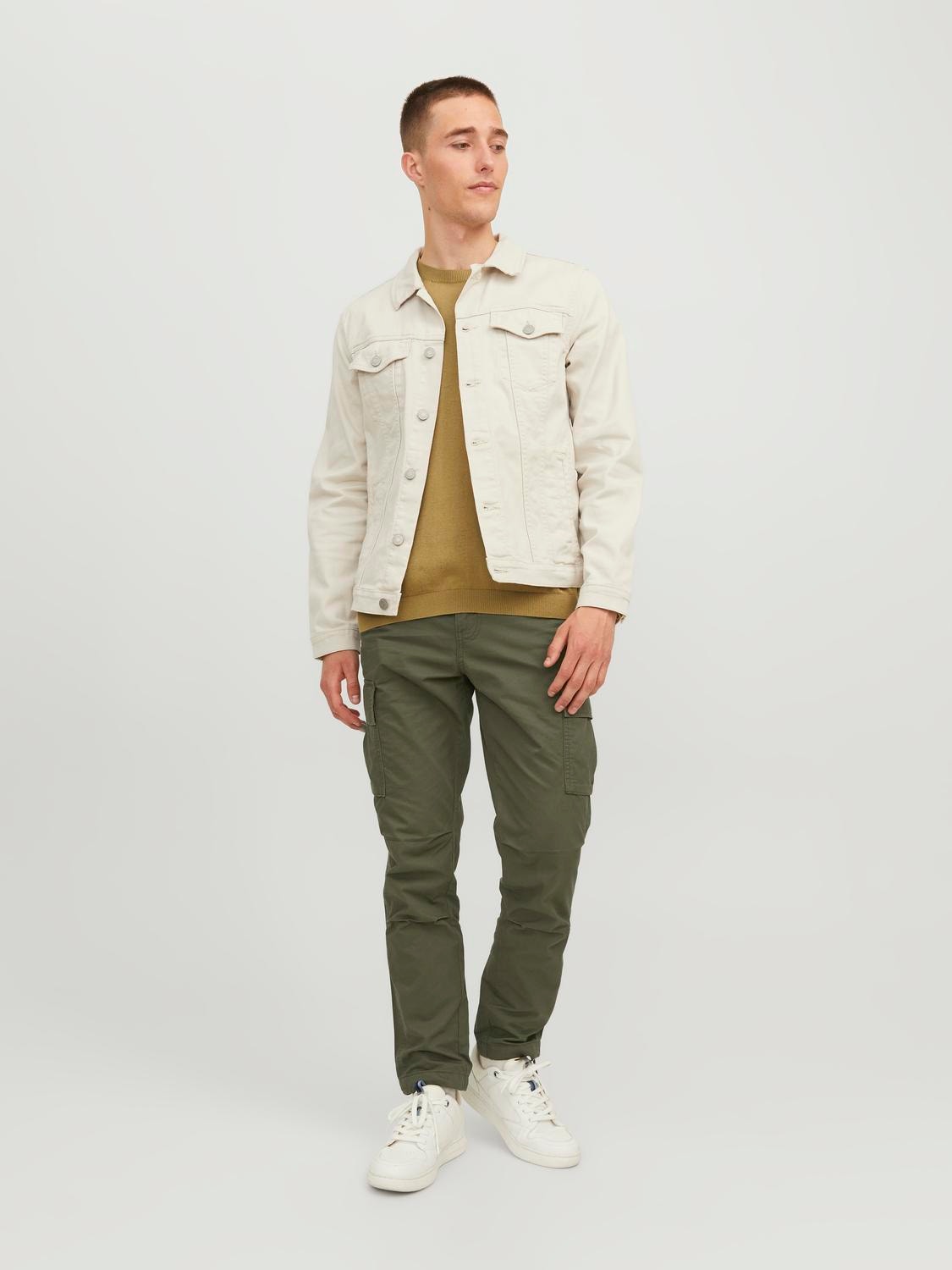 Jack & Jones Carrot fit Cargobukse -Olive Night - 12243917