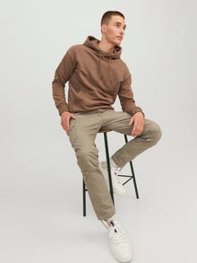 Jack & Jones Siaurėjantis kirpimas Cargo kelnės -Dune - 12243917