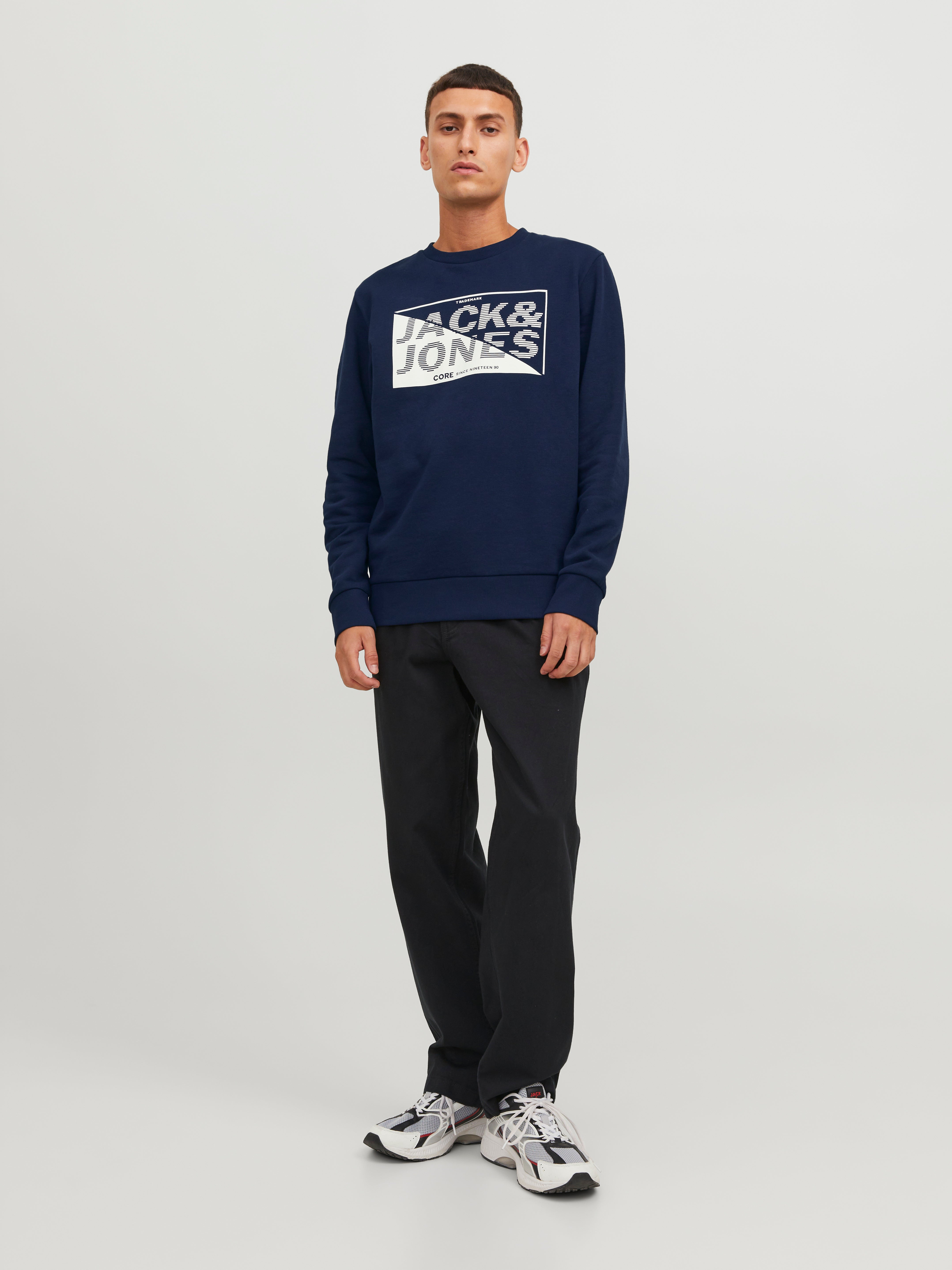 Jack and jones blue on sale sweatshirt