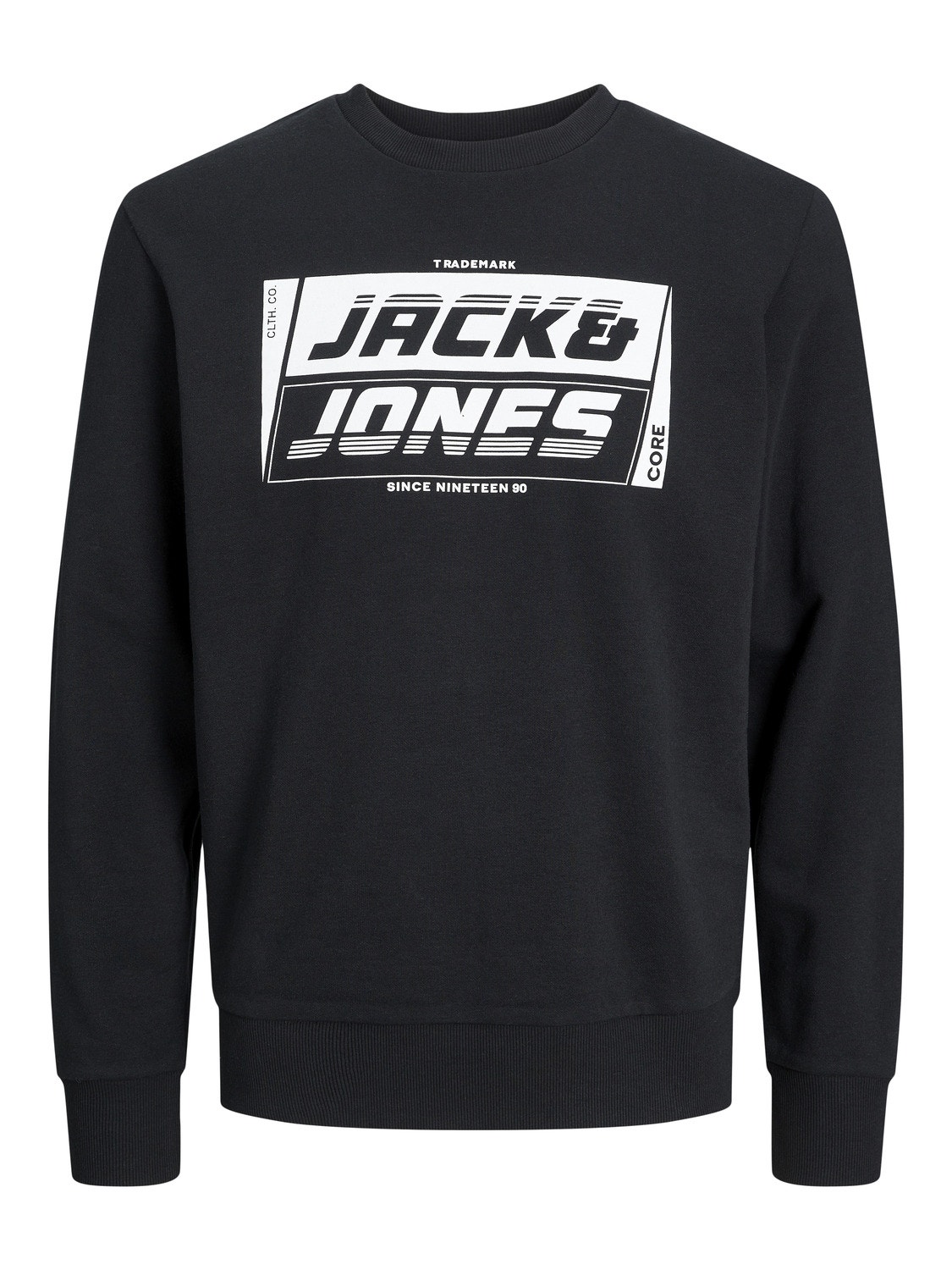 Jack & Jones Logotyp Crewneck tröja -Black - 12243922