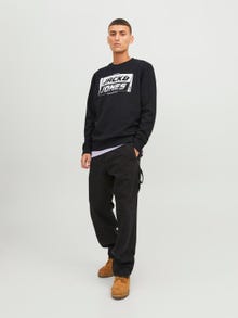 Jack & Jones Logo Sweatshirt mit Rundhals -Black - 12243922