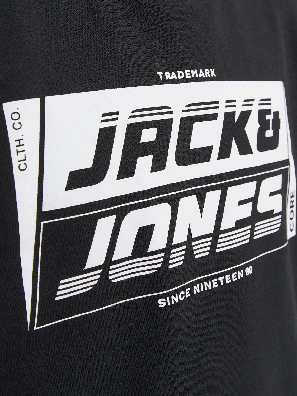 Jack & Jones Felpa Girocollo Con logo -Black - 12243922