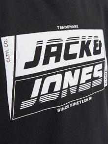 Jack & Jones Logo Genser med rund hals -Black - 12243922