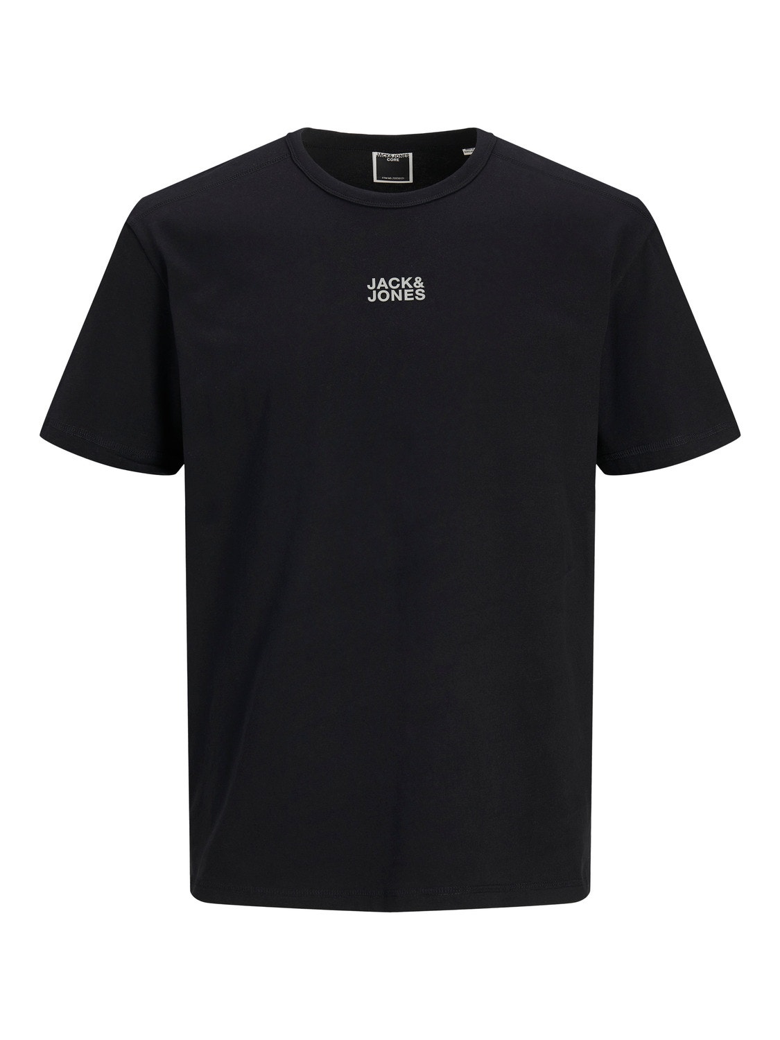 Jack & Jones Logo Pyöreä pääntie T-paita -Black - 12244027