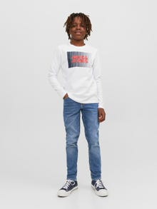 Jack & Jones JJIGLENN JJORIGINAL MF 071 Slim fit Džinsai For boys -Blue Denim - 12244073