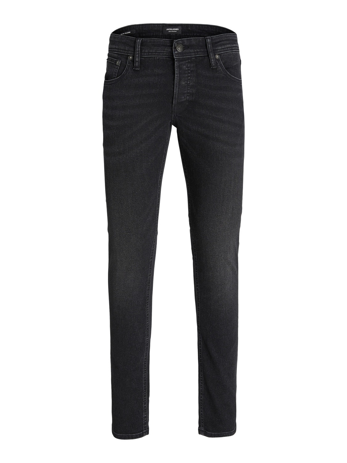 Jack & Jones JJIGLENN JJORIGINAL MF 073 Slim fit jeans Voor jongens -Black Denim - 12244074