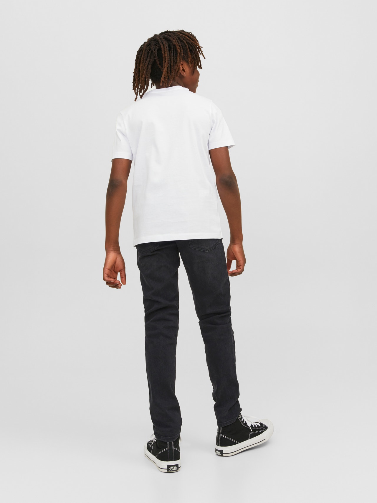 Jeans JACK&JONES JUNIOR Jjiglenn - Taglia 8-10 Anni, Cotone 100%, Vita Media, Slim - Foto 5