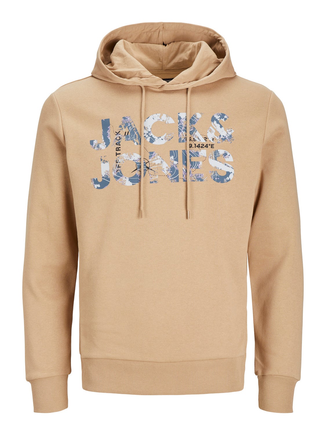 Logo Hoodie Beige Jack Jones