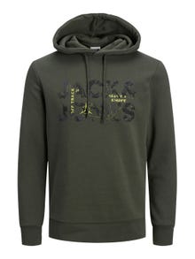 Jack & Jones Logo Kapuzenpullover -Forest Night - 12244076