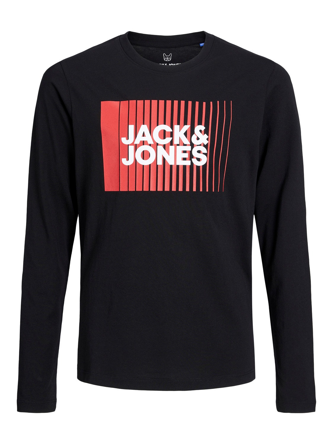 Jack & Jones Logo T-shirt For boys -Black - 12244209