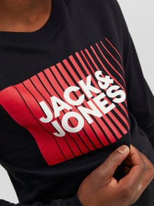 Jack & Jones Logo T-särk Junior -Black - 12244209