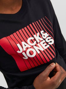 Jack & Jones Logo T-skjorte For gutter -Black - 12244209