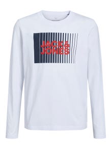 Jack & Jones T-shirt Logo Pour les garçons -White - 12244209