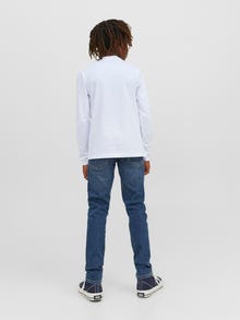 Jack & Jones Logo Langærmet T-shirt Junior -White - 12244209