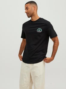 Jack & Jones Gedruckt Rundhals T-shirt -Black - 12244559