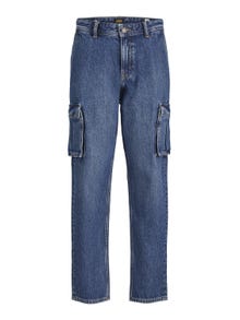 Jack & Jones JJICHRIS JJCARGO SBD 313 Relaxed Fit Jeans For boys -Blue Denim - 12244829