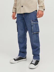 Jack & Jones JJICHRIS JJCARGO SBD 313 Relaxed Fit Jeans Voor jongens -Blue Denim - 12244829