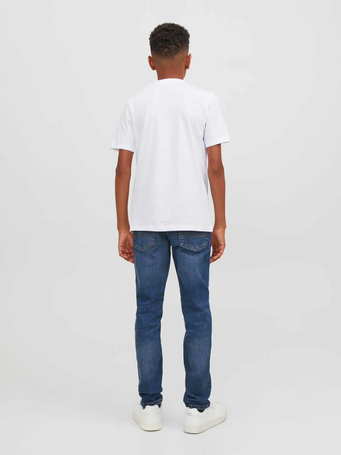 Jack & Jones JJIWHGLENN JJIORIGINAL SQ 327 Slim fit farmer Ifjúsági -Blue Denim - 12244851