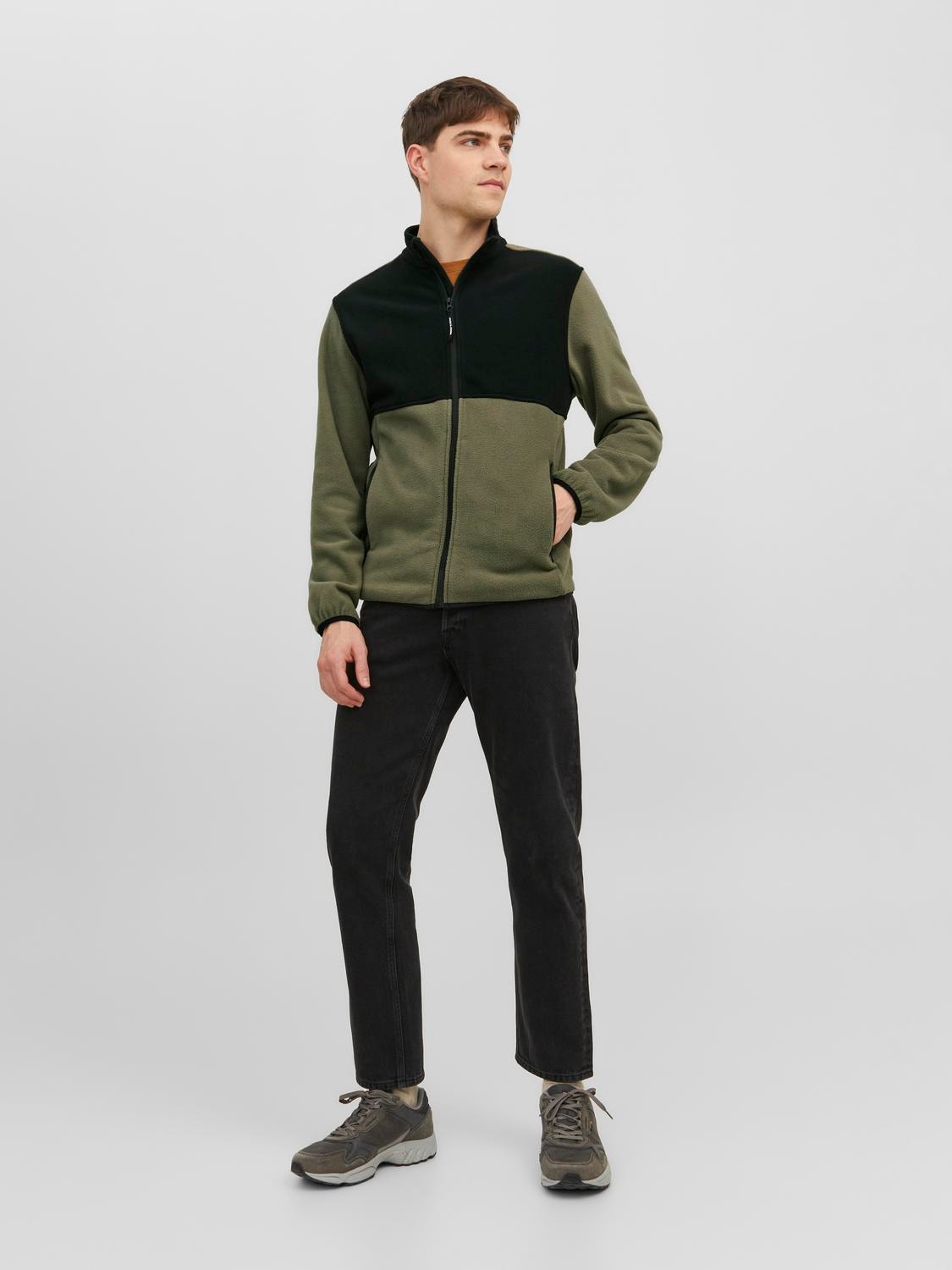 Jack & Jones Chaqueta de tela polar -Dusty Olive - 12244870