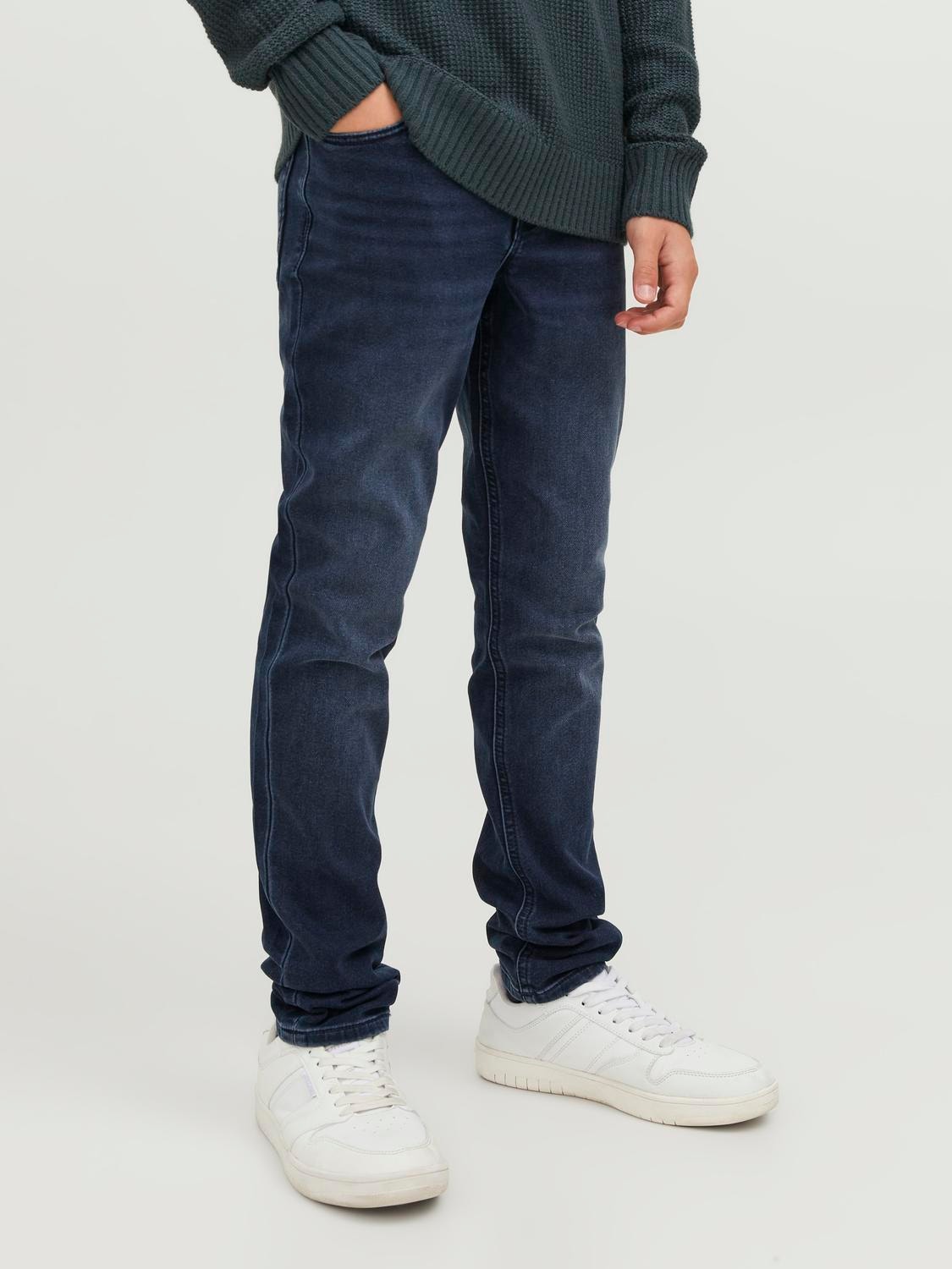 Jack & Jones JJIWHGLENN JJICON SQ 139 Slim fit farmer Ifjúsági -Blue Denim - 12244888