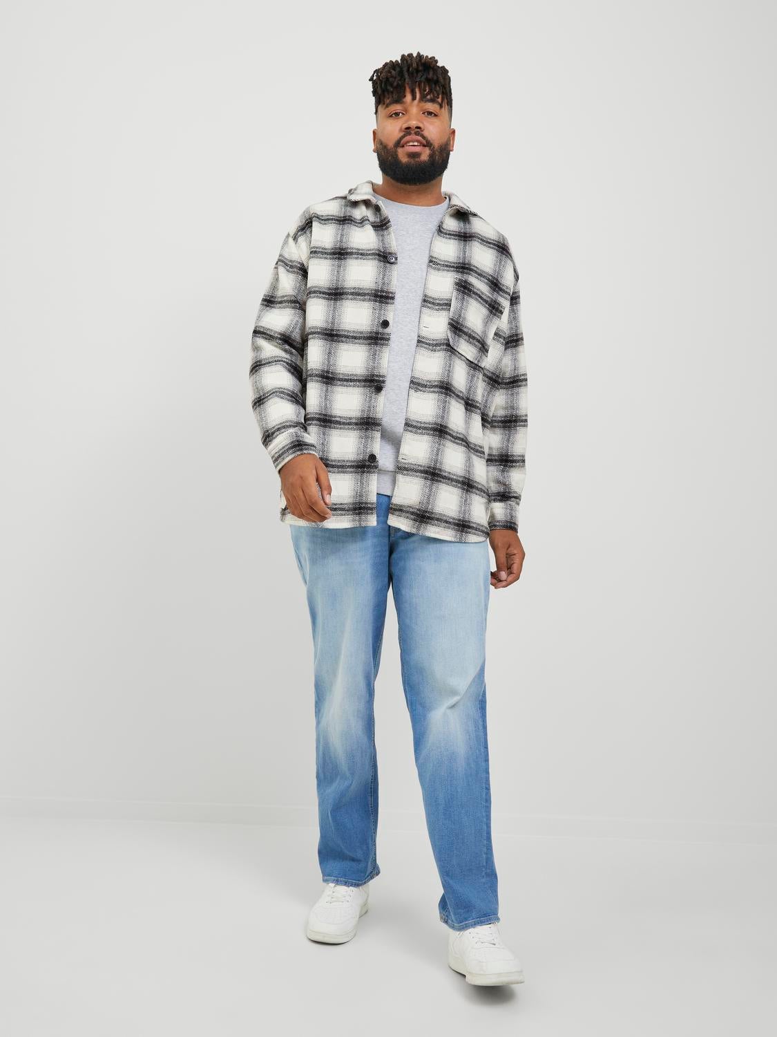 Plus Size Relaxed Fit Overshirt