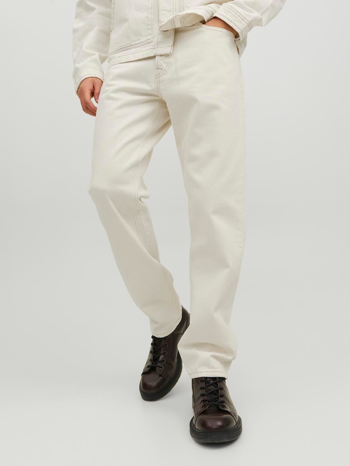 JJIEDDIE JJORIGINAL CJ 229 LID Loose fit jeans | White | Jack & Jones®