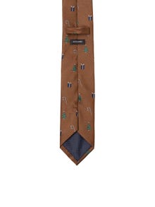 Jack & Jones X-mas Recycled Polyester Tie -Rust - 12245083