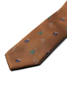 Jack & Jones X-mas Recycled Polyester Tie -Rust - 12245083