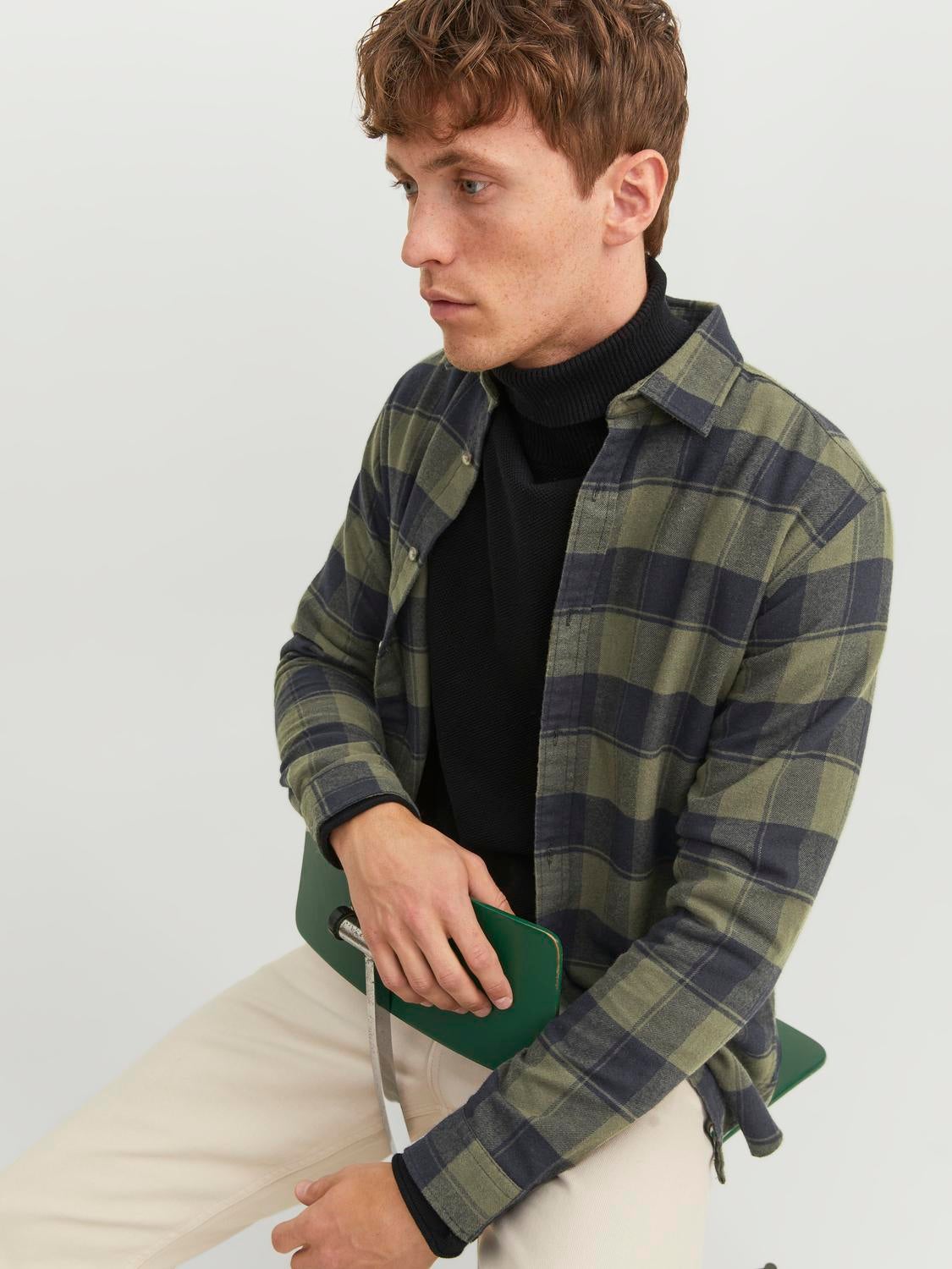 Jack & Jones CAMISA CUADROS HOMBRE JACK & JONES 12235965 Verde - Envío  gratis