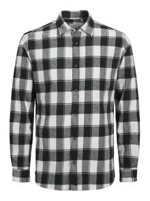 Jack & Jones Slim Fit Checked shirt -Cloud Dancer - 12245084