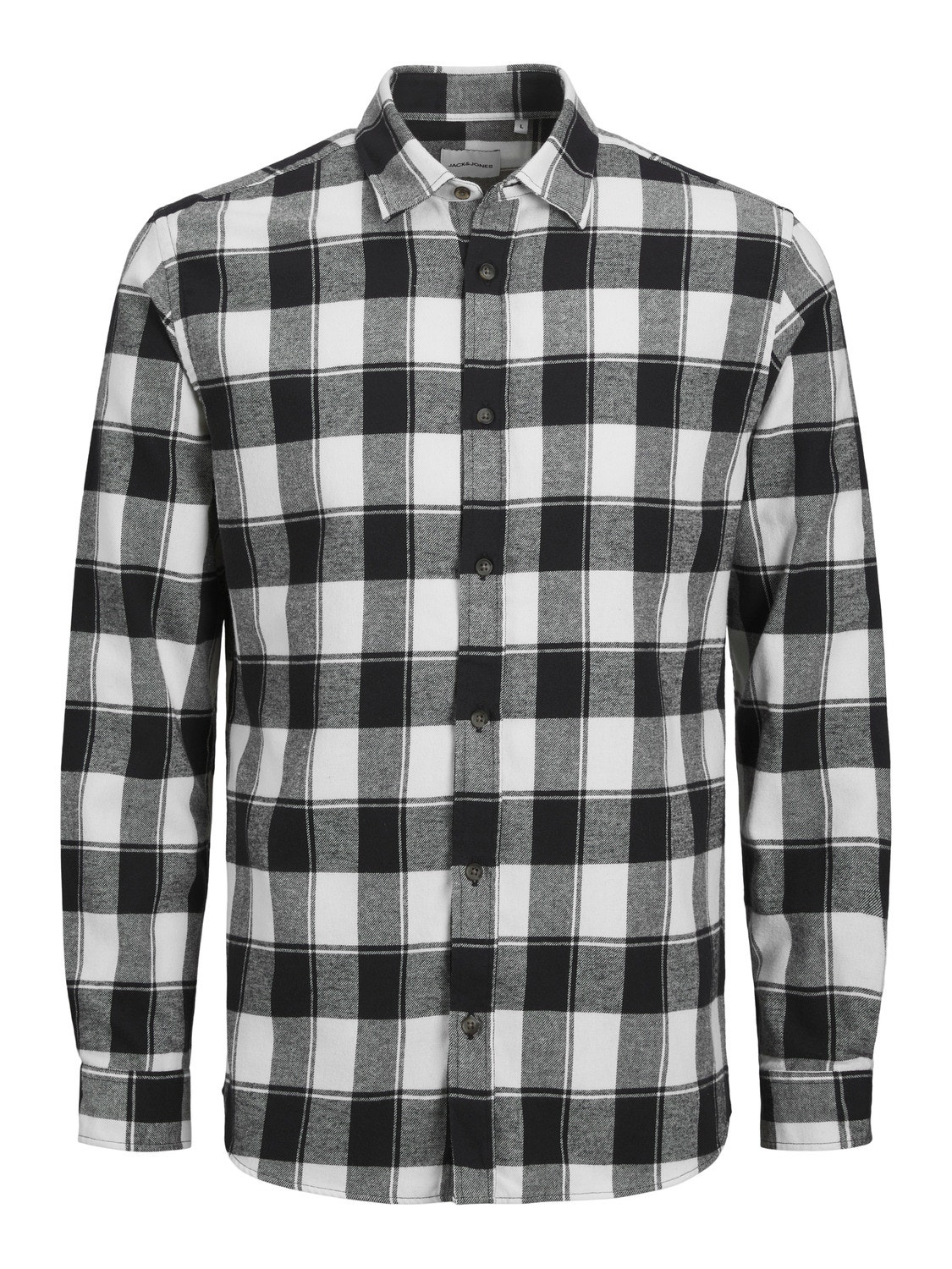 Jack & Jones Slim Fit Checked shirt -Cloud Dancer - 12245084