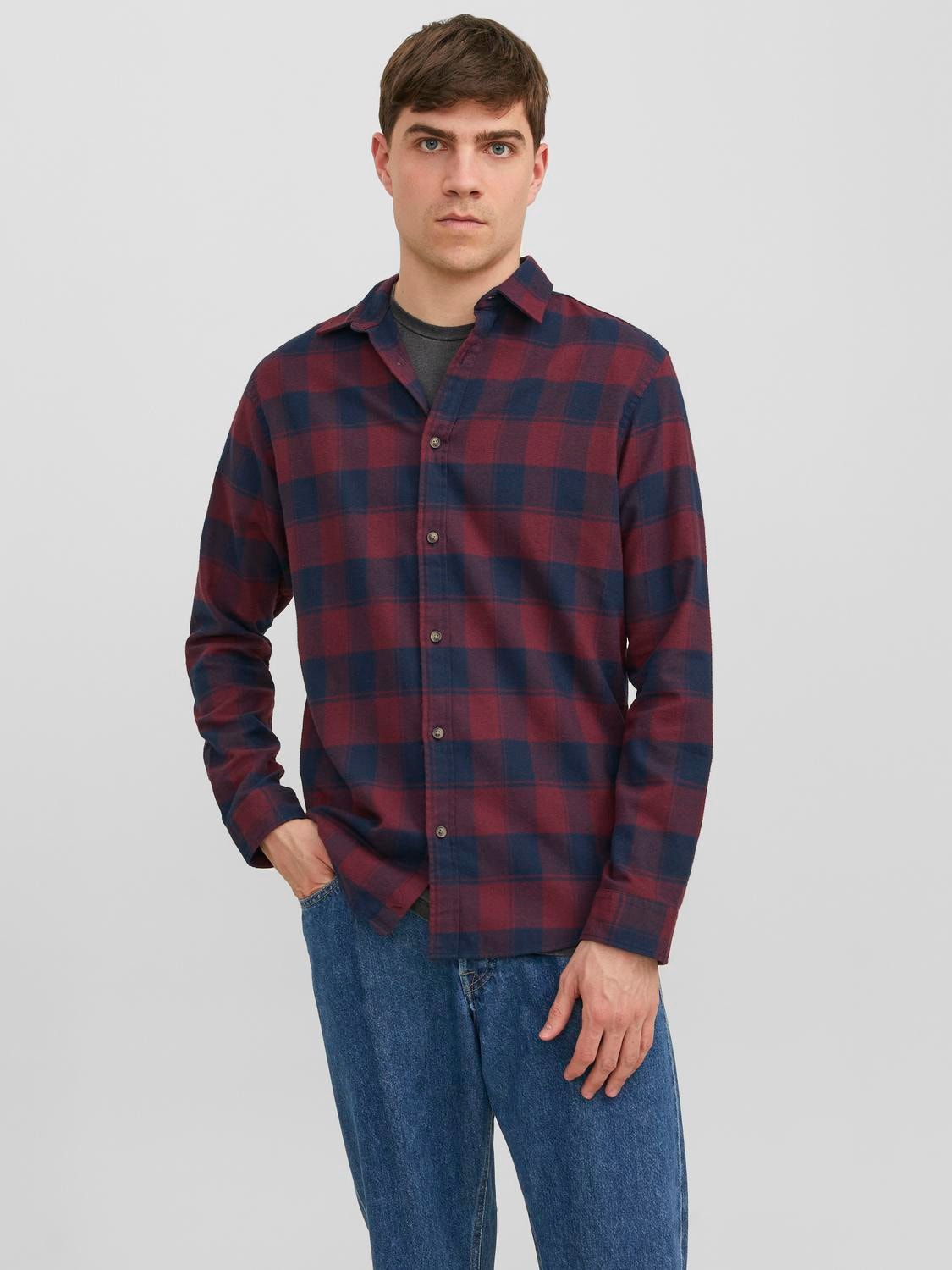 Jack & Jones Slim Fit Checked shirt -Port Royale - 12245084