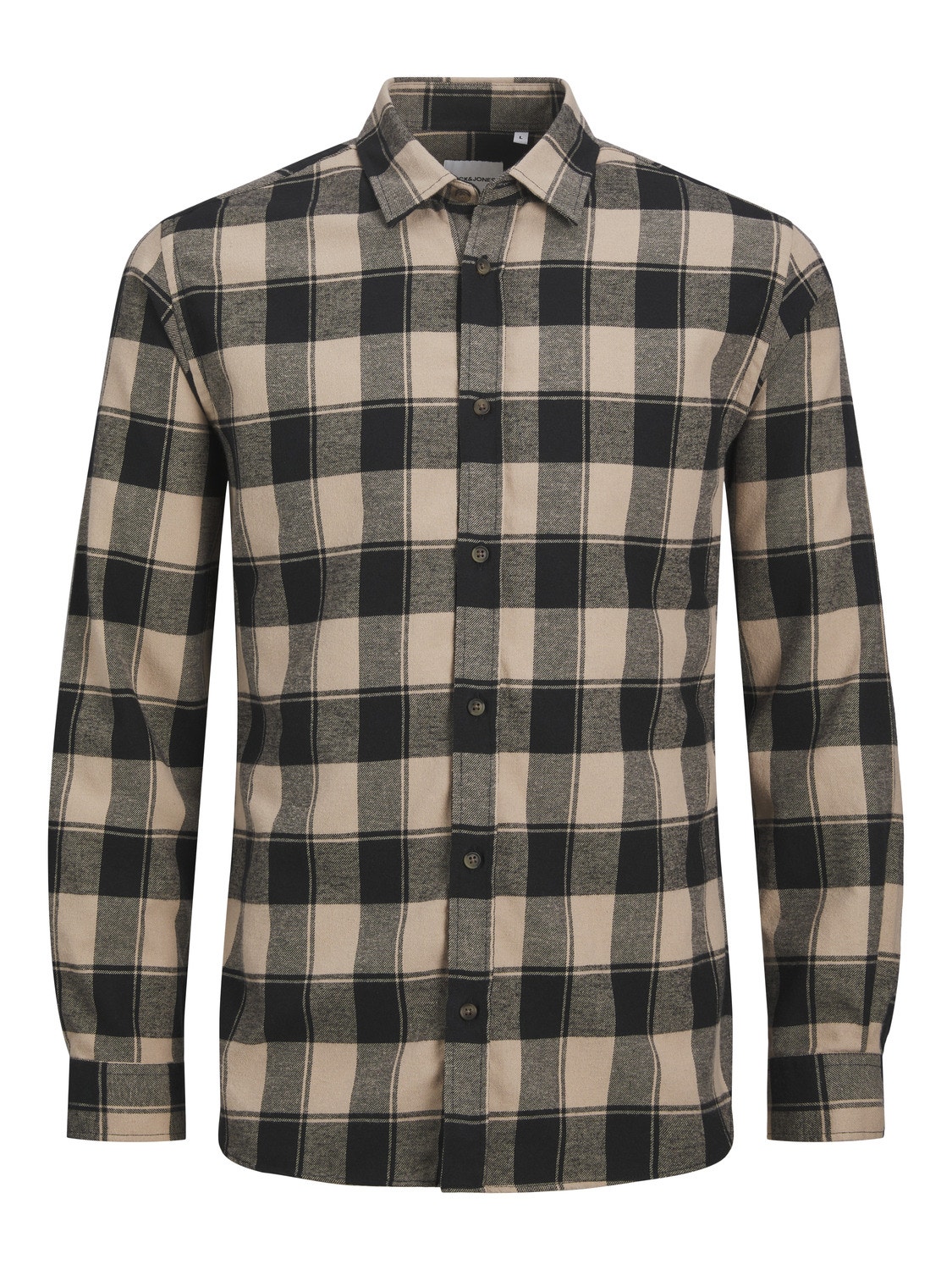 Jack & Jones Slim Fit Ternet skjorte -Crockery - 12245084