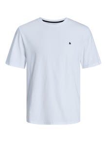 Jack & Jones Basic Apskritas kaklas Marškinėliai -White - 12245087