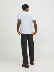 Jack & Jones Basic Apskritas kaklas Marškinėliai -White - 12245087