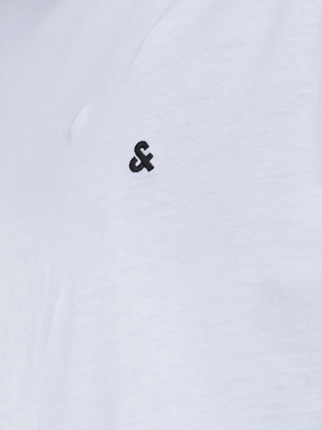 Jack & Jones Basic O-hals T-skjorte -White - 12245087