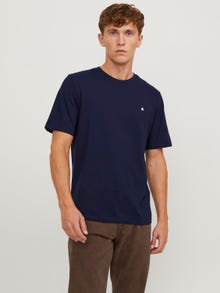 Jack & Jones Basic Okrągły dekolt T-shirt -Navy Blazer - 12245087