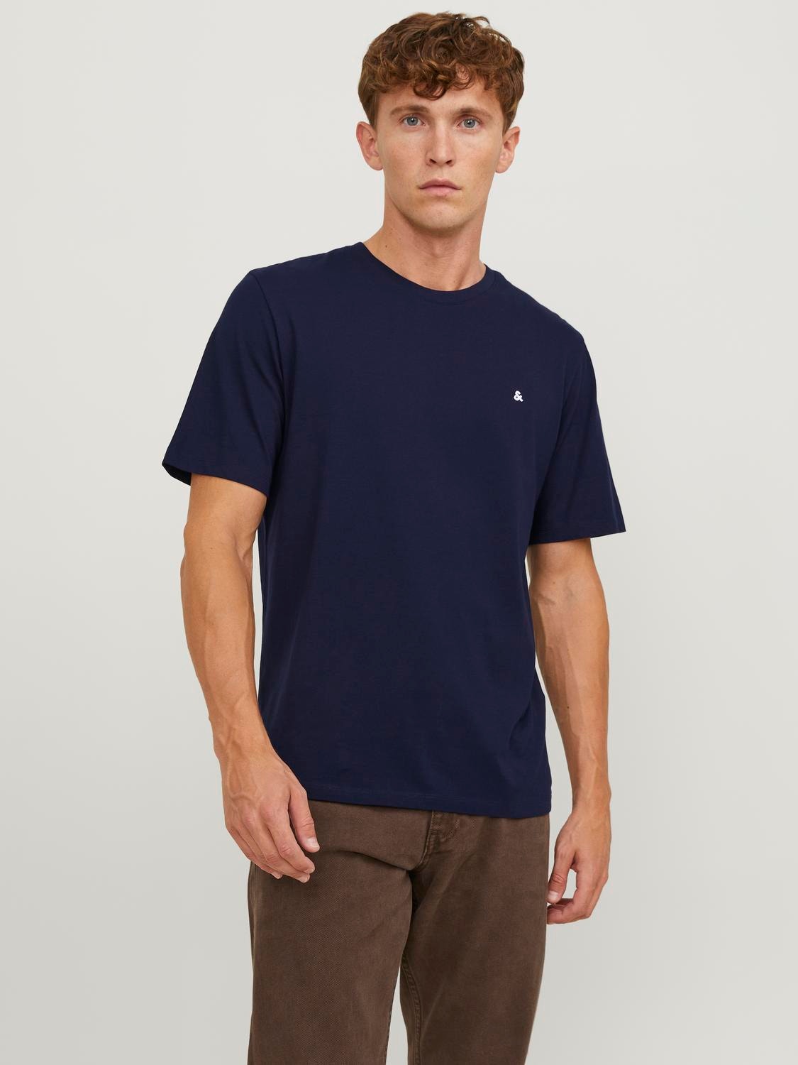 Jack & Jones Basic Rundhals T-shirt -Navy Blazer - 12245087