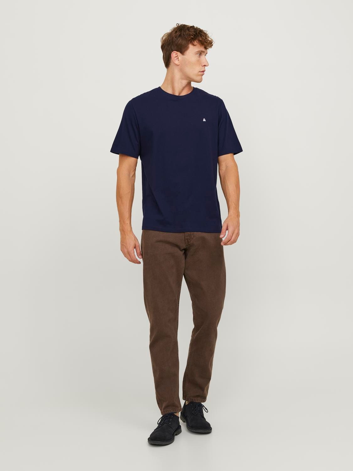 Jack & Jones Basic Rundhals T-shirt -Navy Blazer - 12245087