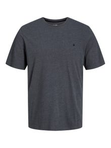 Jack & Jones Sima Környak Trikó -Dark Grey Melange - 12245087