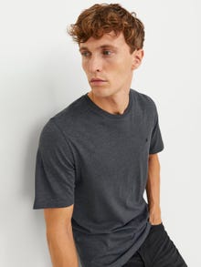 Jack & Jones Basic Rundhals T-shirt -Dark Grey Melange - 12245087