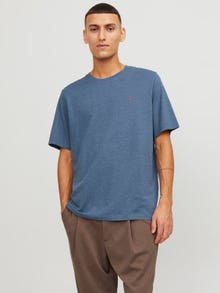 Jack & Jones Basic Kruhový výstřih Tričko -Denim Blue - 12245087