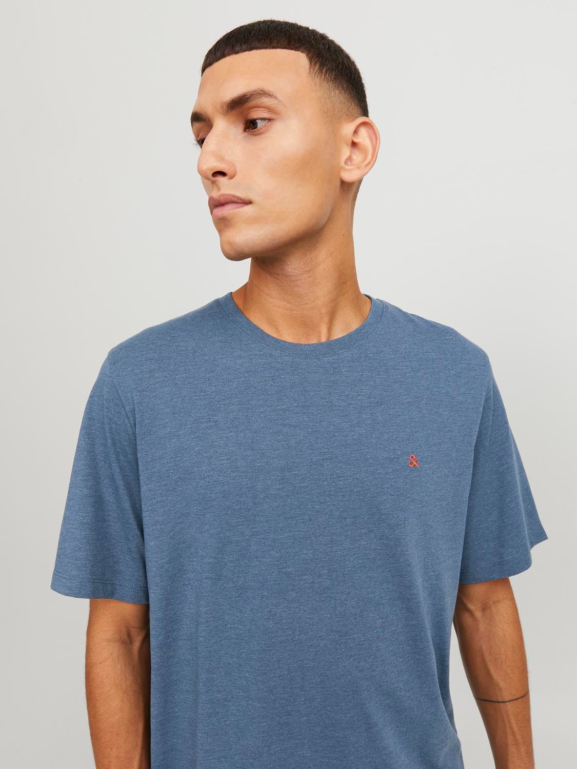 Basic Crew Neck T shirt Dark Blue Jack Jones basic-crew-neck-t-shirt-dark-blue-jack-jones