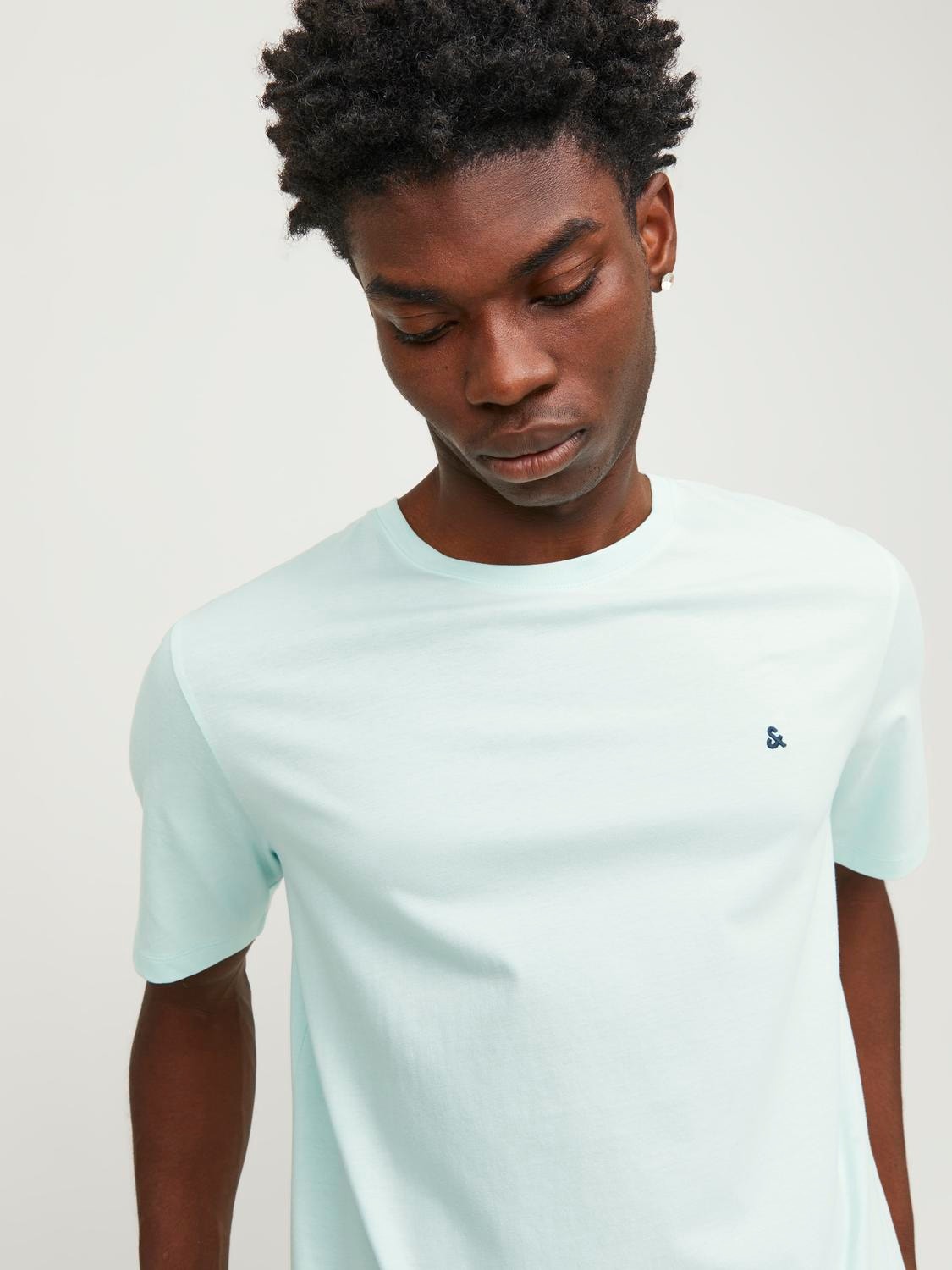 Jack & Jones Basic Crew neck T-shirt -Soothing Sea - 12245087