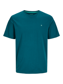 Jack & Jones T-shirt Basic Girocollo -Deep Teal - 12245087