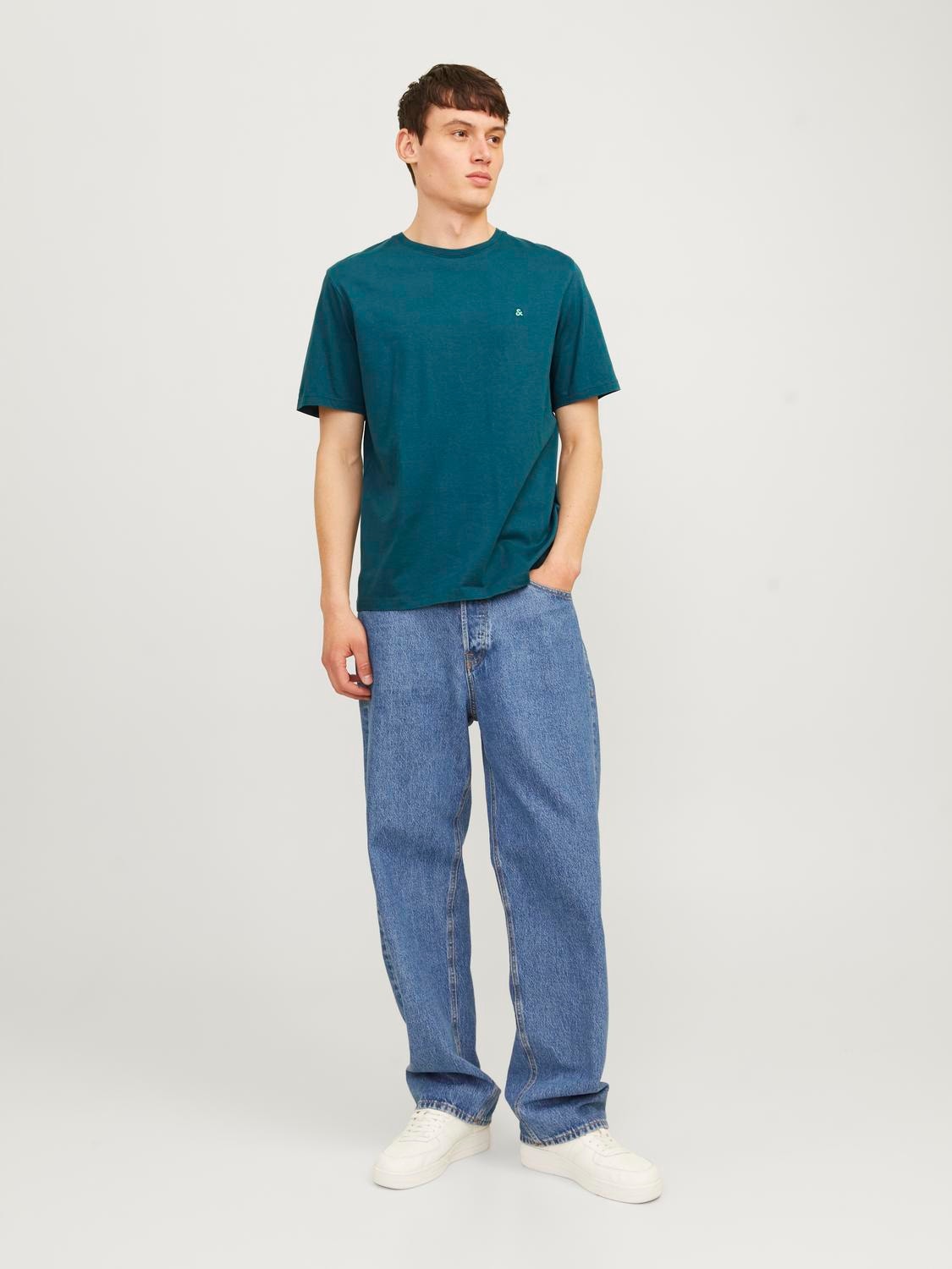 Jack & Jones Basic Crew neck T-shirt -Deep Teal - 12245087